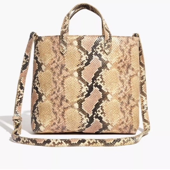 Madewell ZipTop Transport Crossbody Snake Embossed - Picture 15 of 15